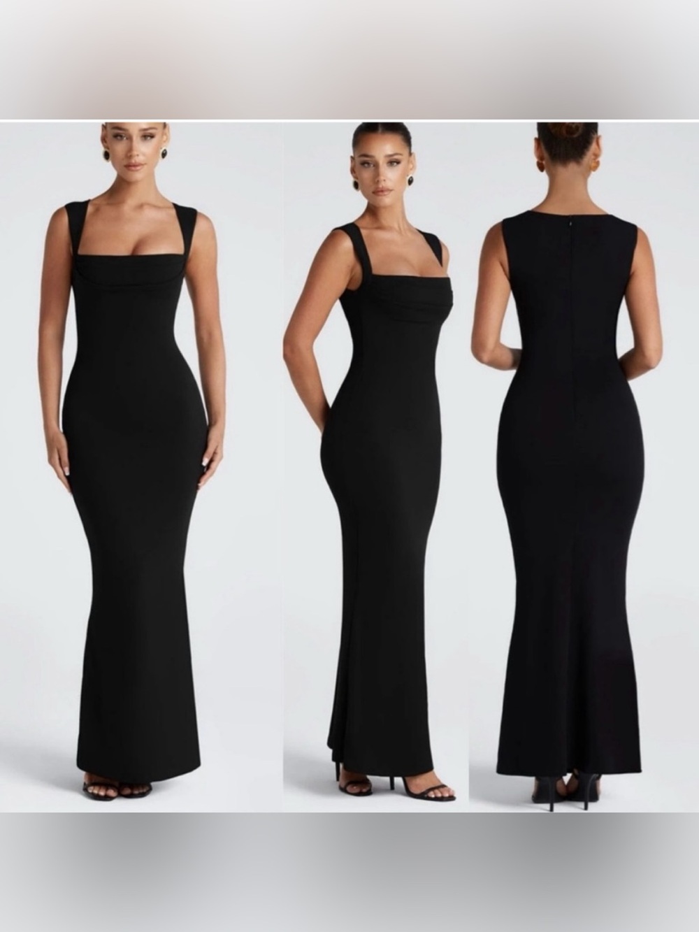 Babyboo Helena Maxi Dress Black XS New Elegant Special Occasion